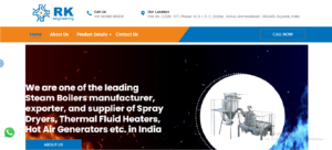 Website Design For Boilers & Dryers Manufacturer