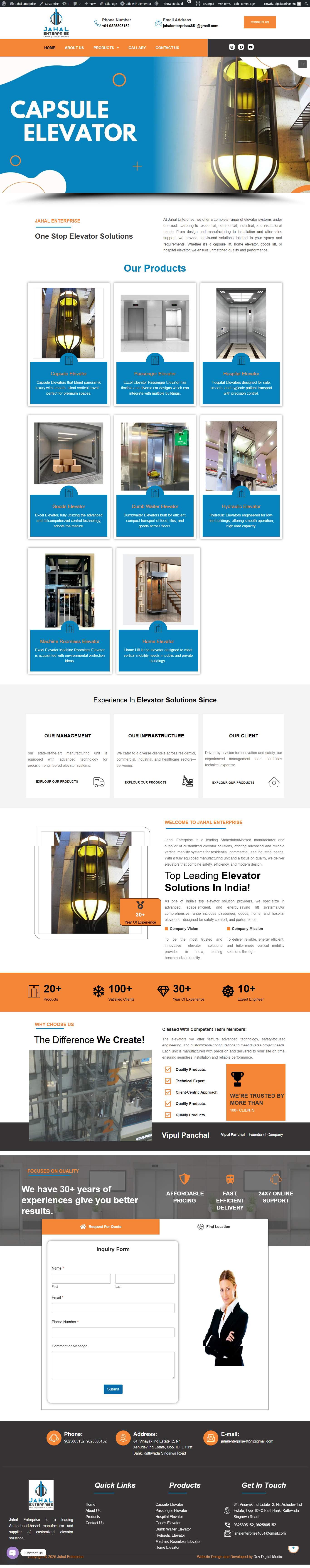 Clear and Good Website Design for Jahan Enterprise by Dev Digital Media