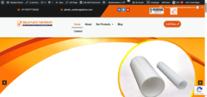 Simple and Seo friendly Website Design For Neelam Plastic is a Acrylic Pipe Manufacturer from Ahmedabad